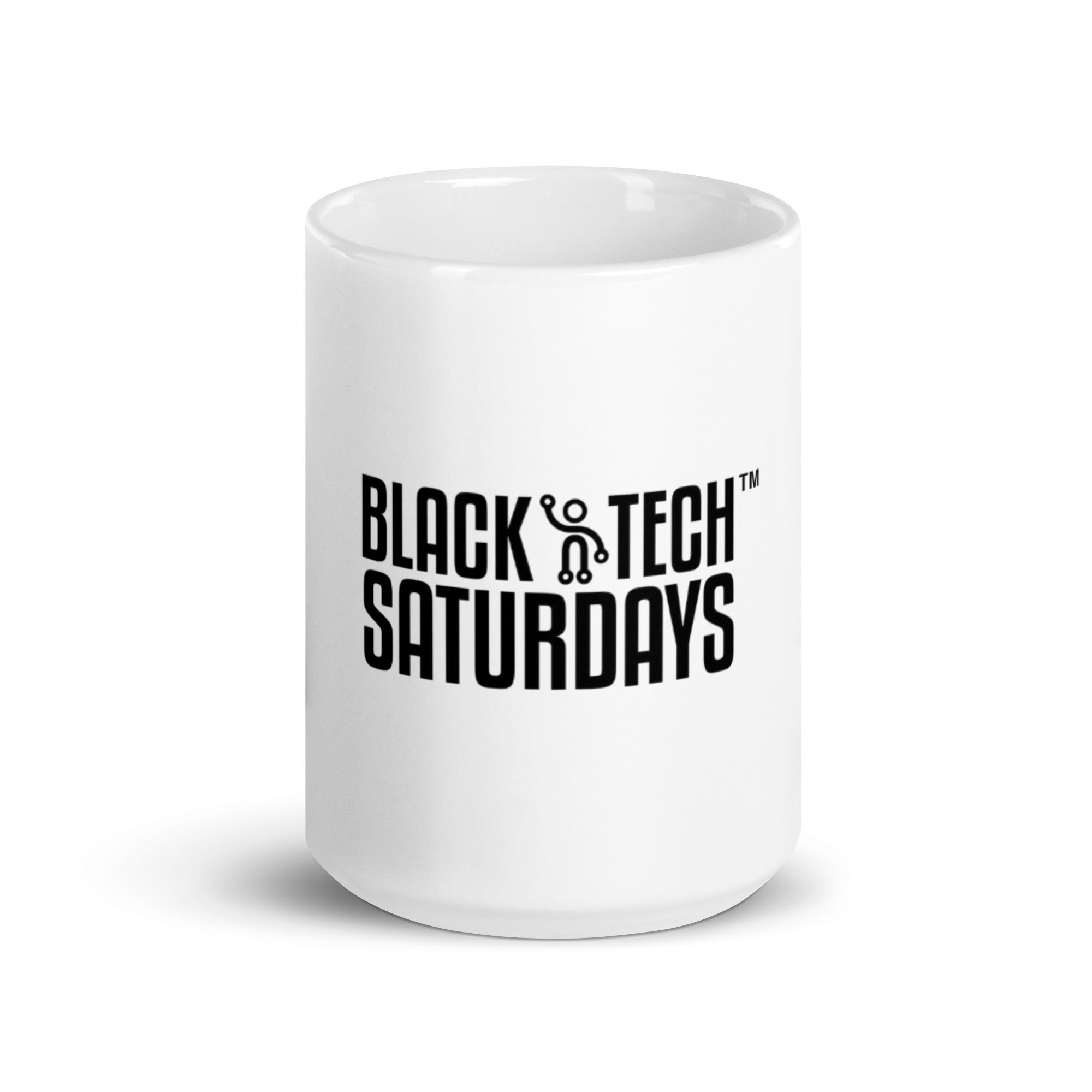 White glossy mug