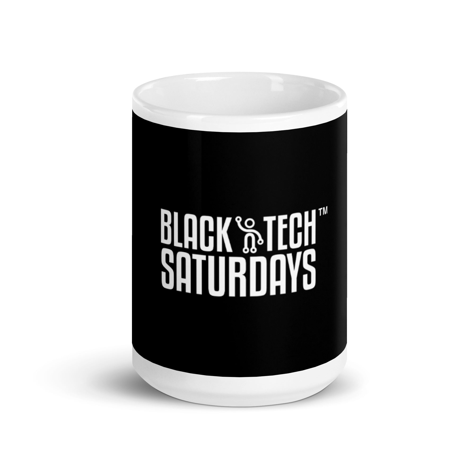 White glossy mug