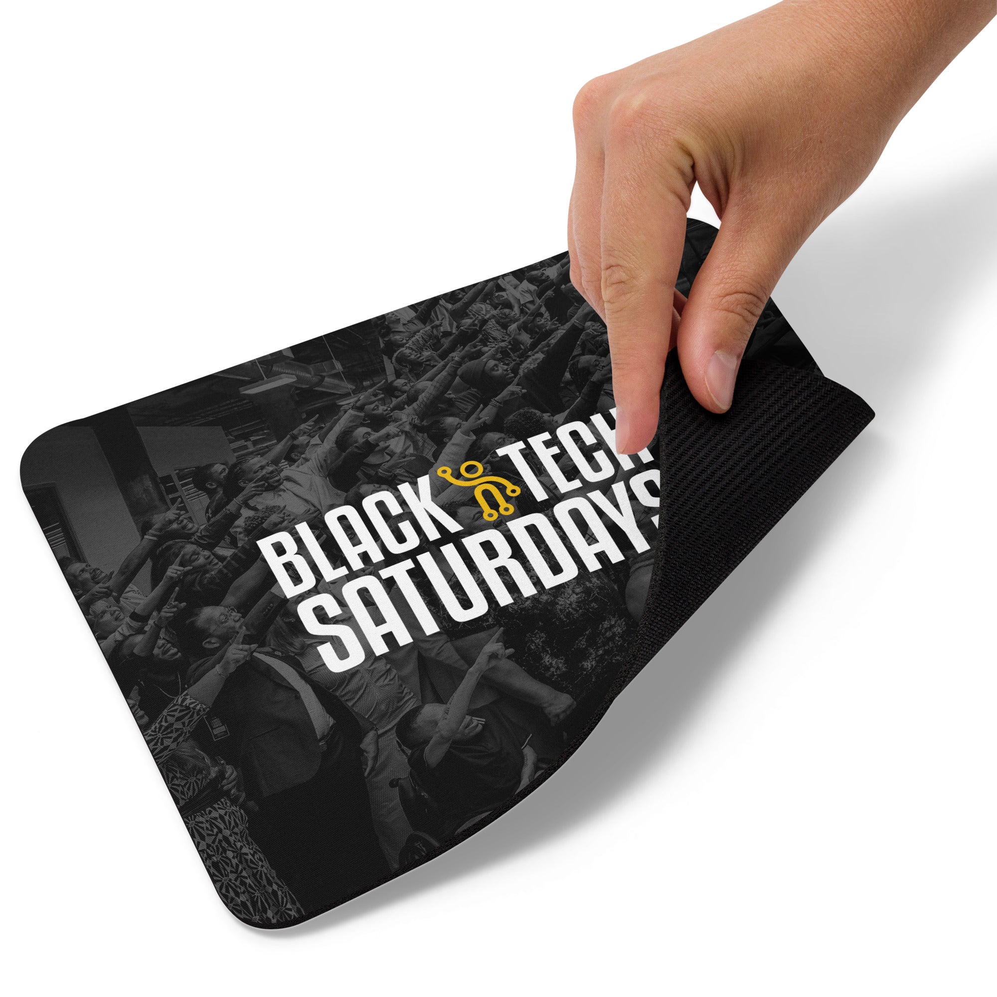 BTS Classic Black Mouse pad – Black Tech Saturdays