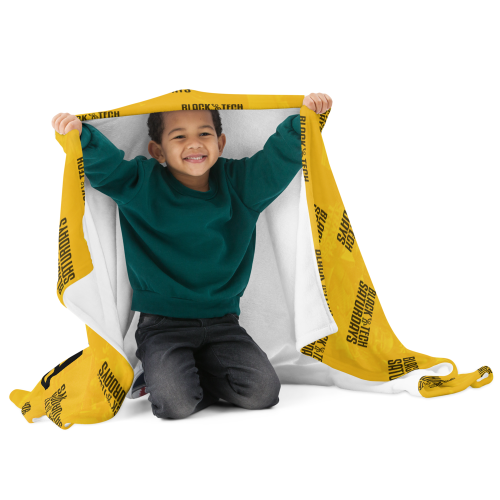 Classic Yellow BTS Throw Blanket