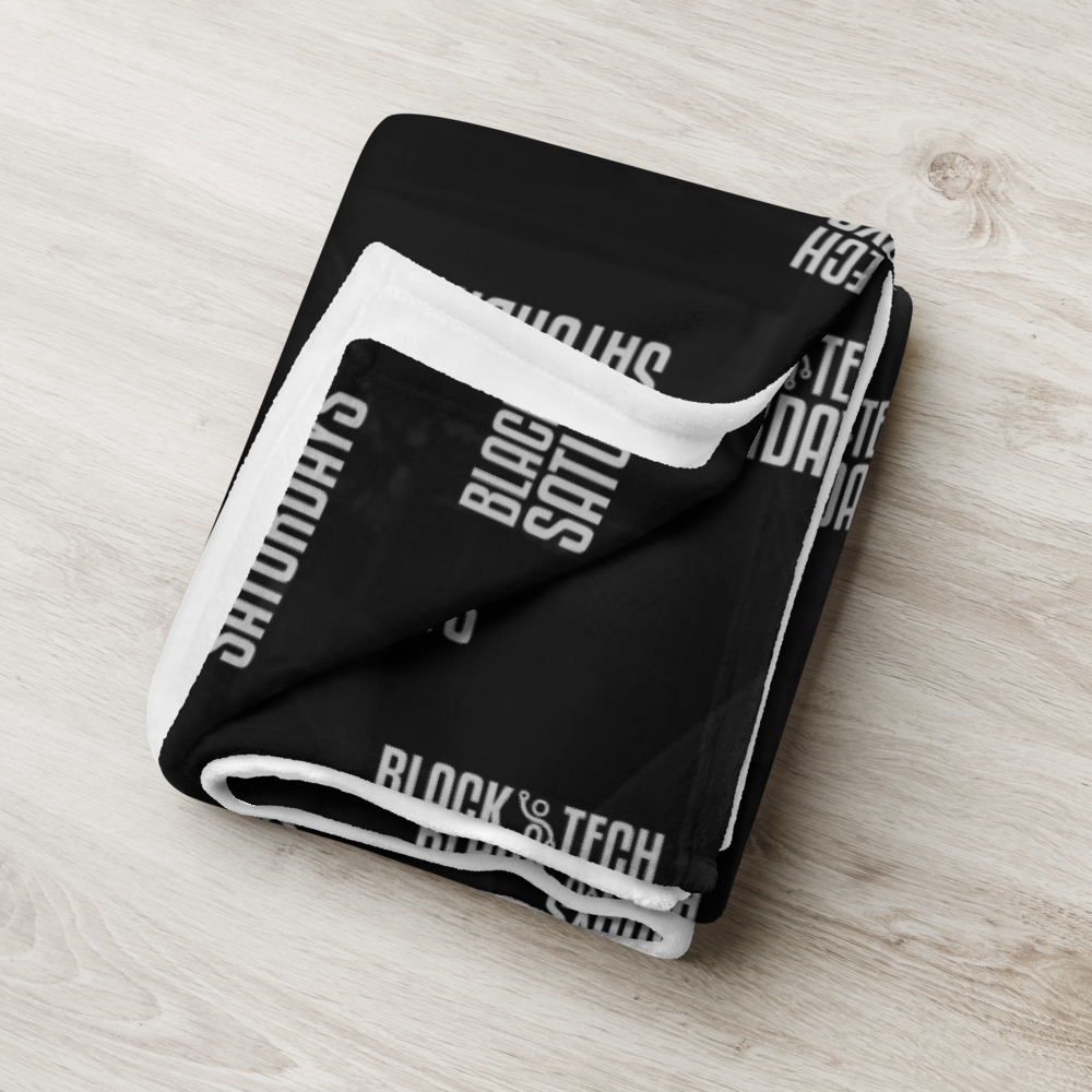 Classic Black BTS Throw Blanket