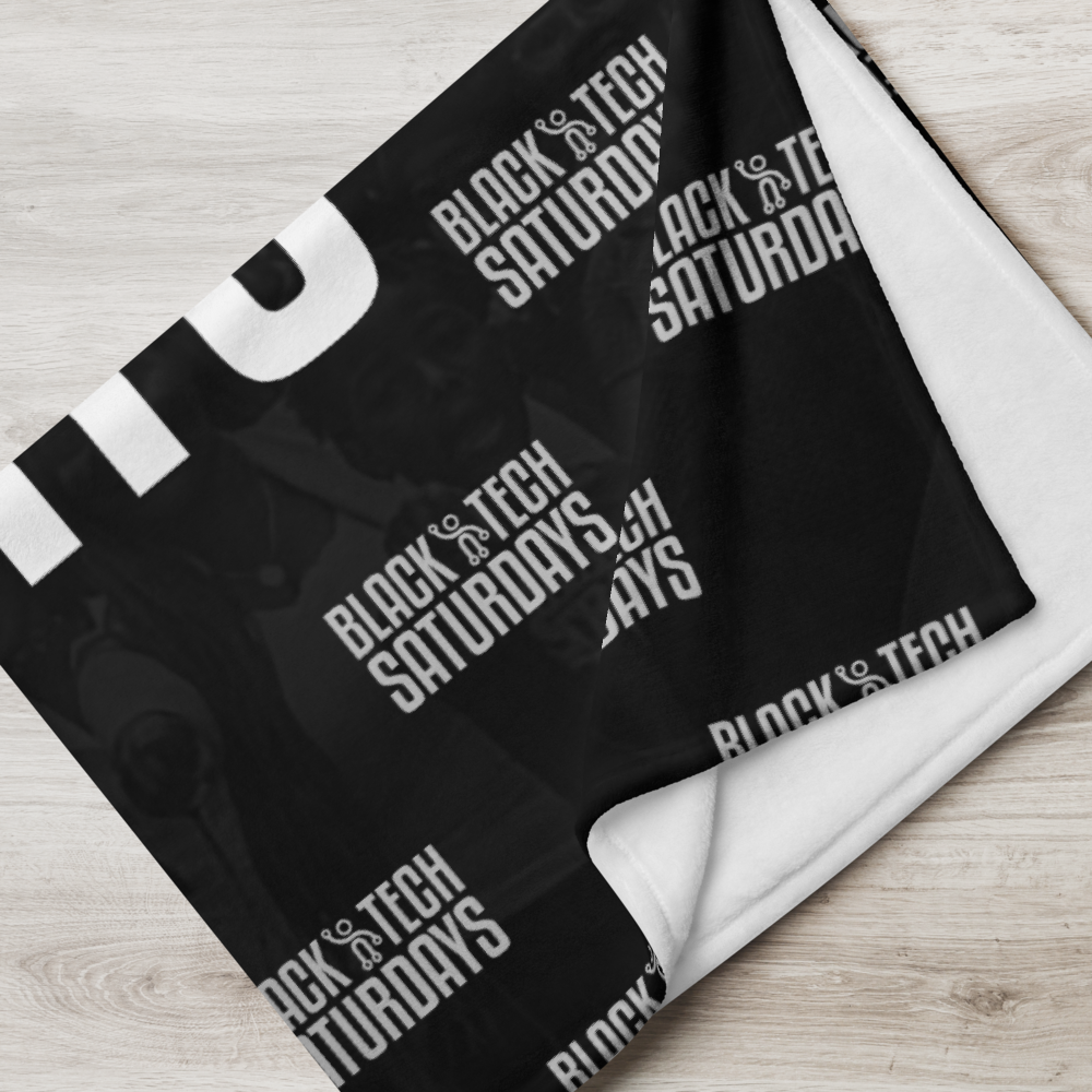 Classic Black BTS Throw Blanket