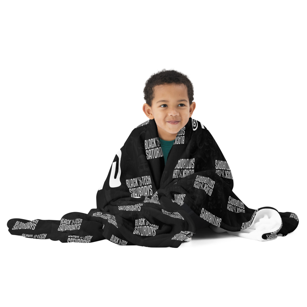 Classic Black BTS Throw Blanket