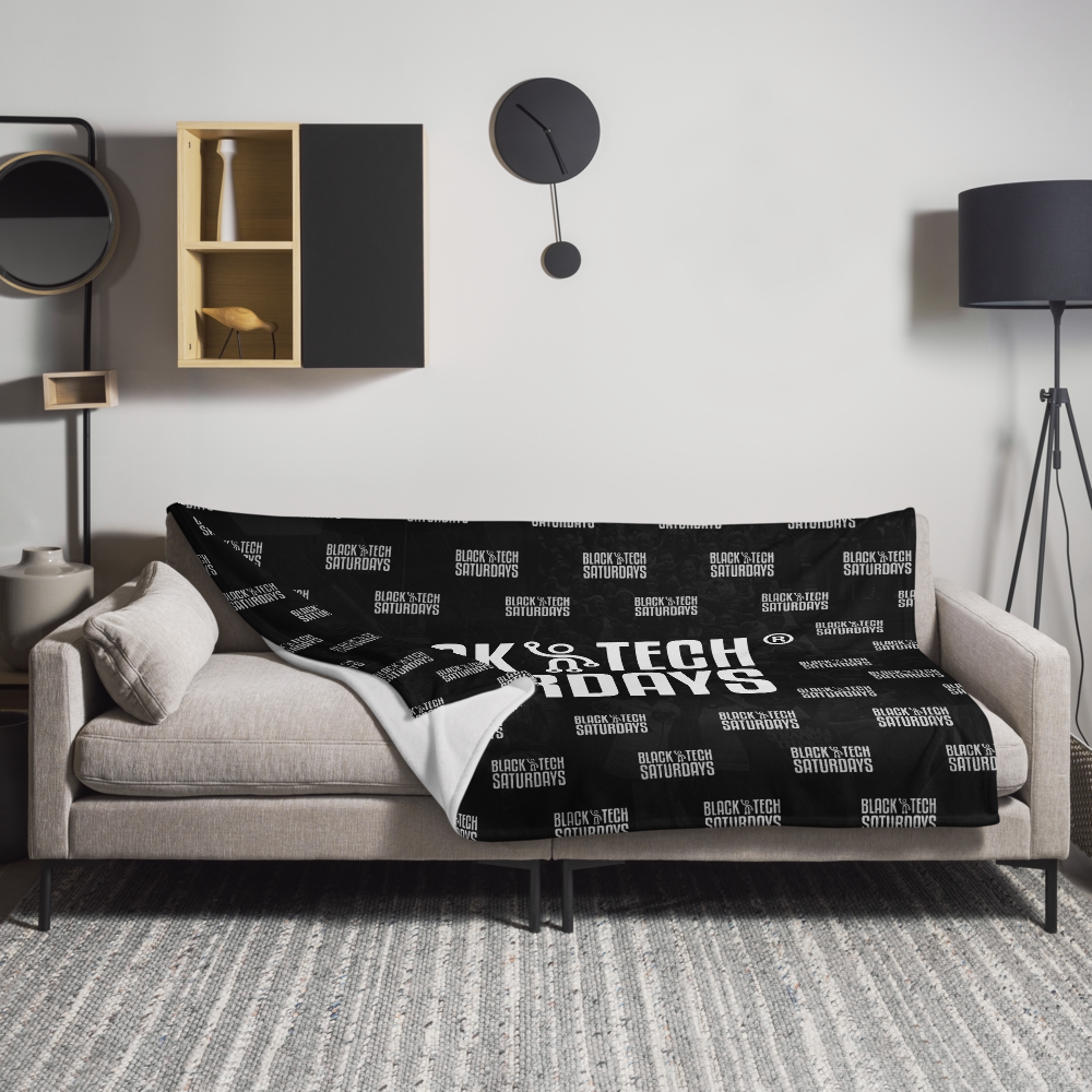 Classic Black BTS Throw Blanket