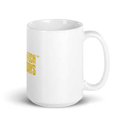 White glossy mug